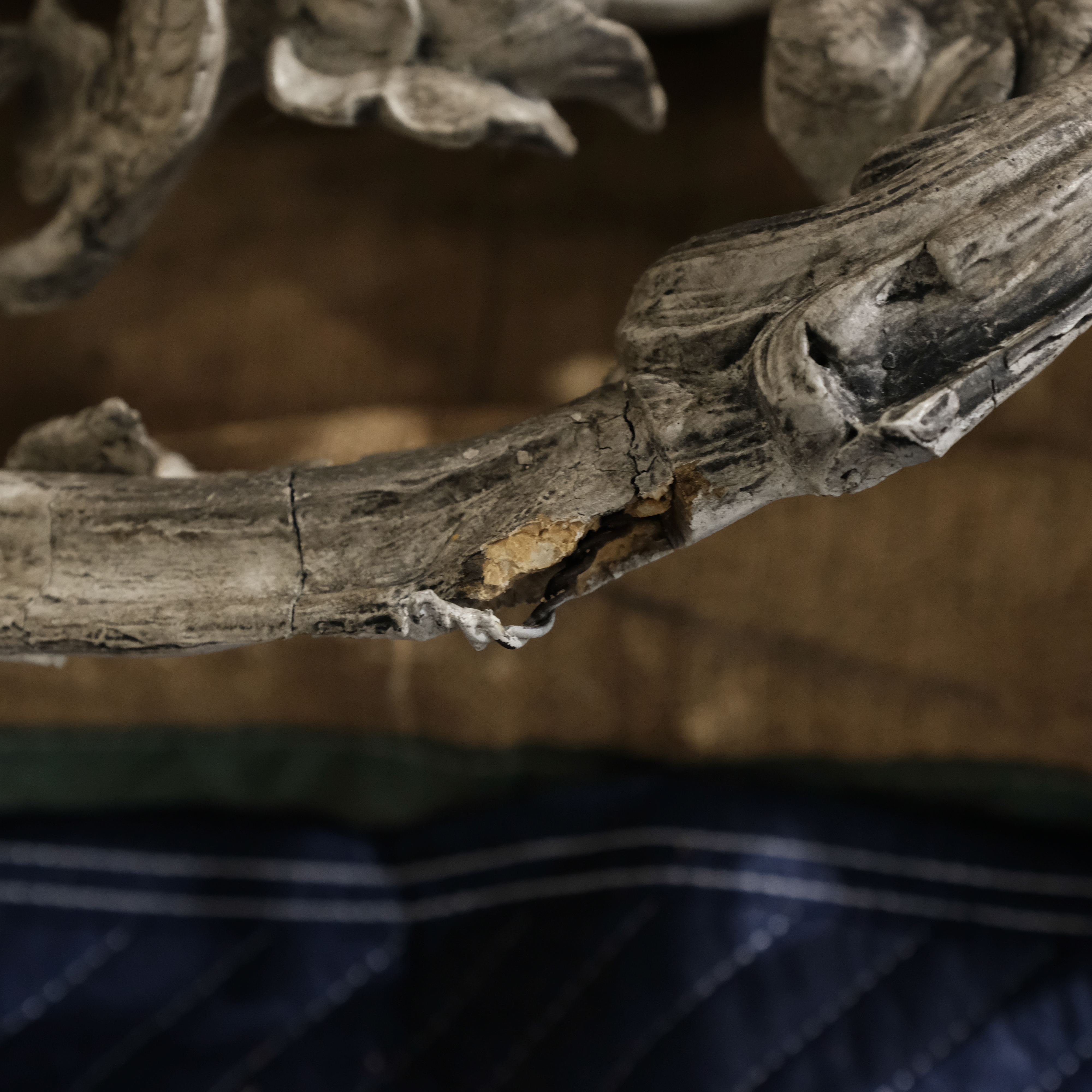 Ornate Carved Oval Mirror