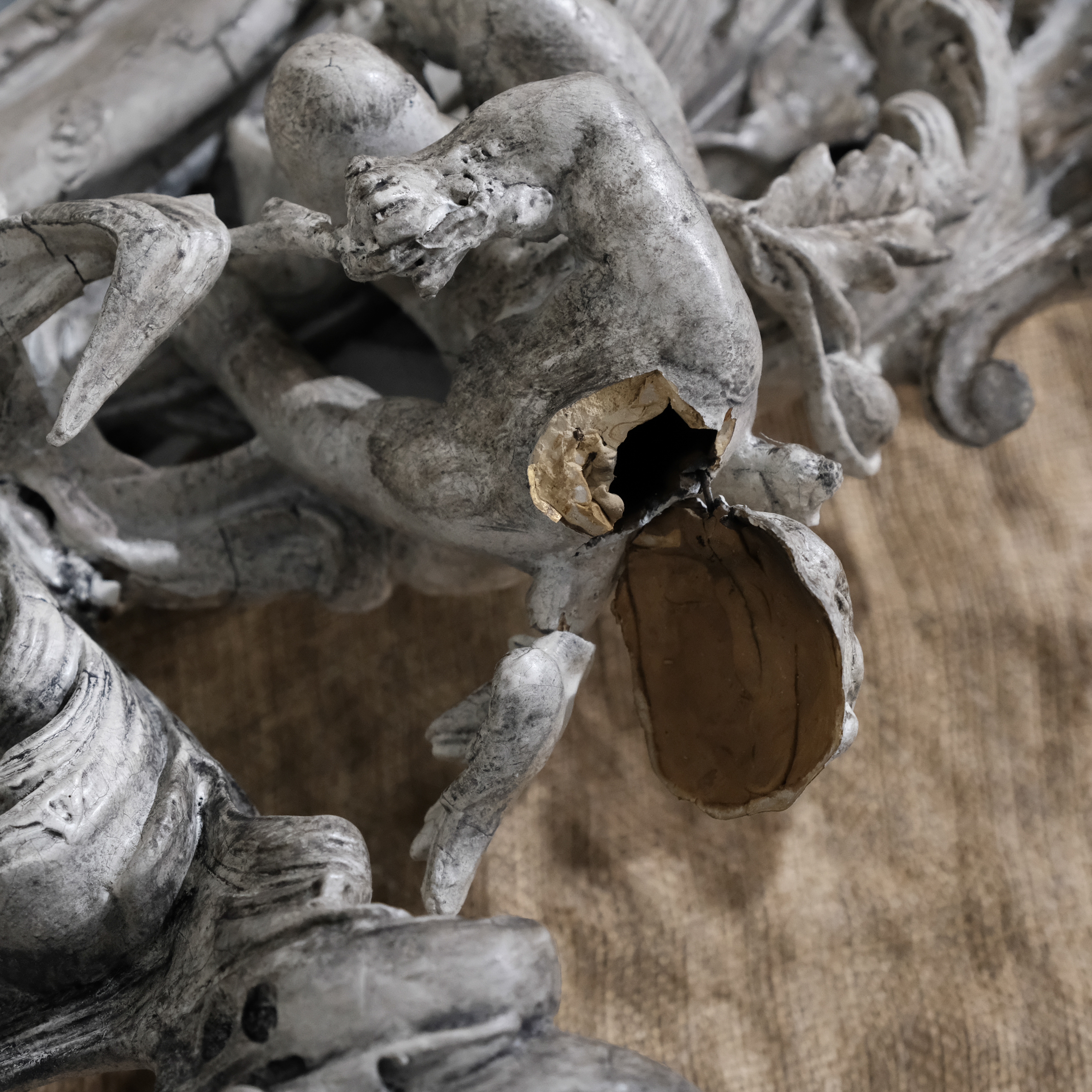 Ornate Carved Oval Mirror