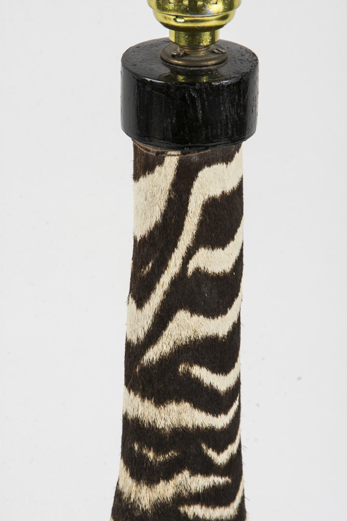 Taxidermy Zebra Leg Lamp