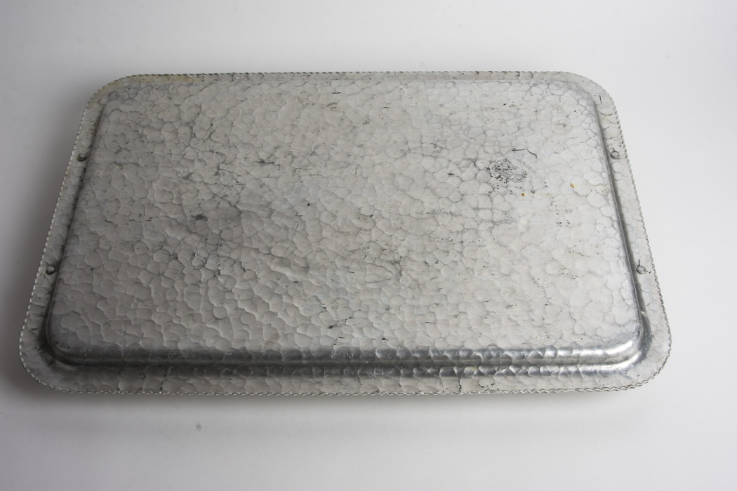 Rodney Kent Hand Wrought Aluminum Pitcher and Tray