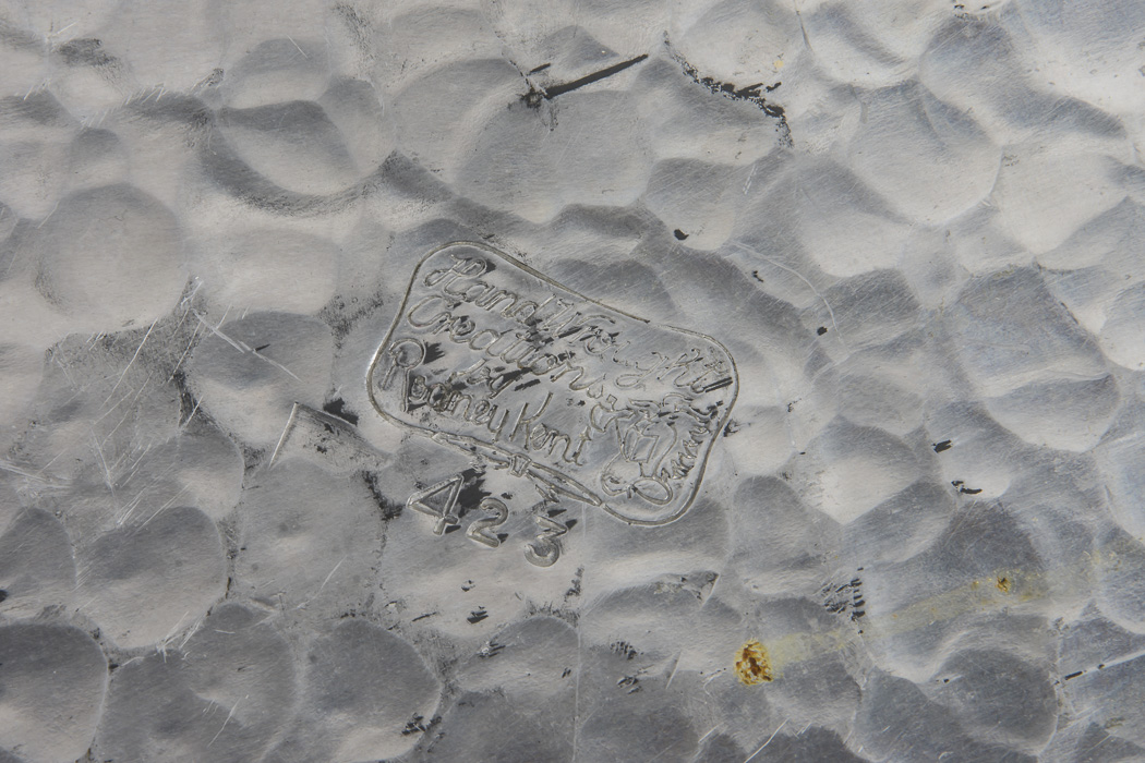 Rodney Kent Hand Wrought Aluminum Pitcher and Tray