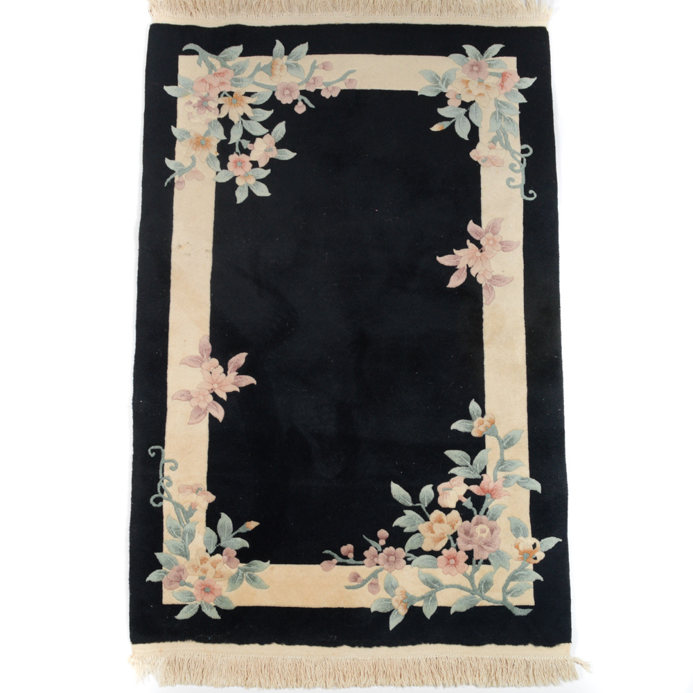 Handwoven Chinese Floral Rug