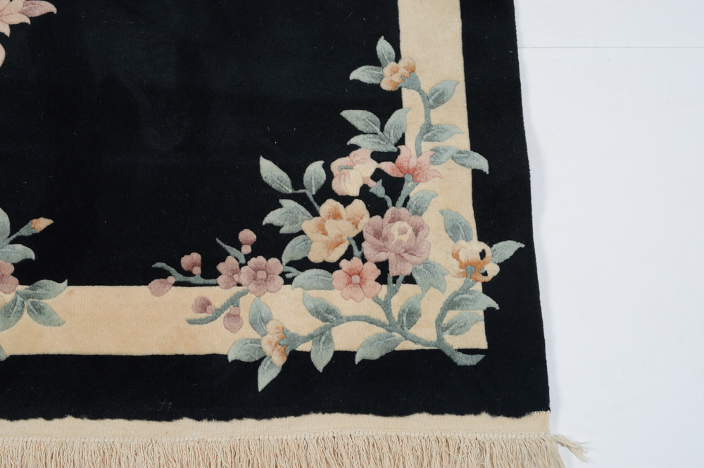 Handwoven Chinese Floral Rug