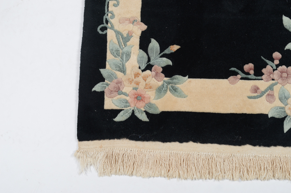 Handwoven Chinese Floral Rug