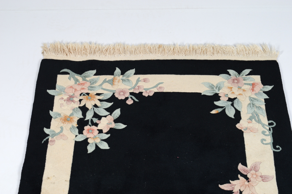 Handwoven Chinese Floral Rug