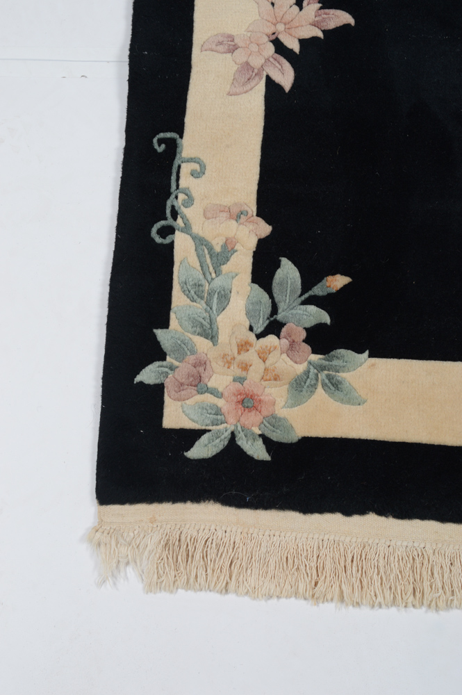 Handwoven Chinese Floral Rug