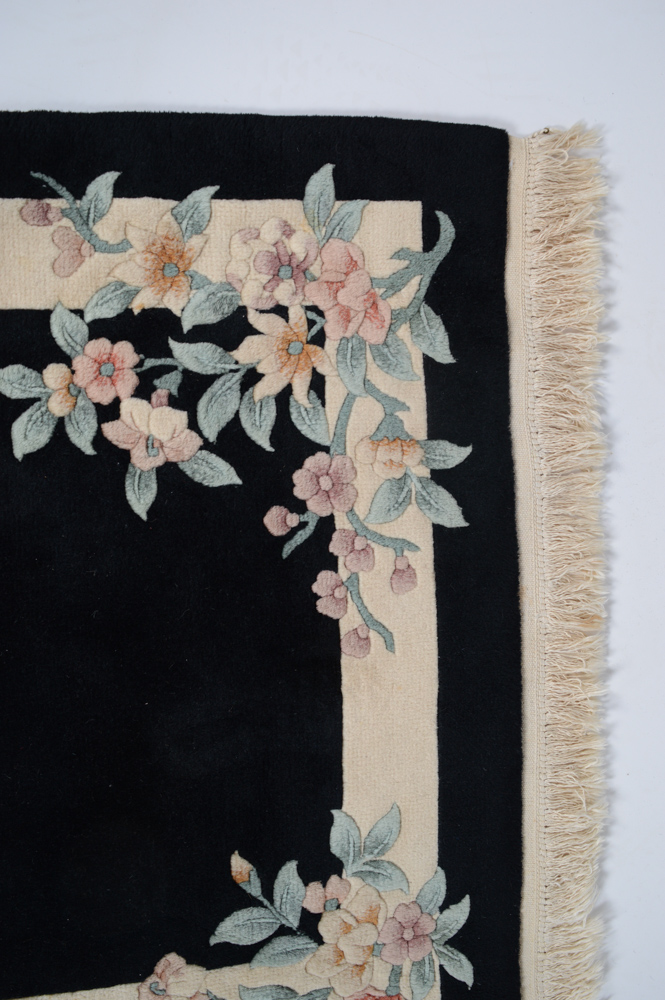 Handwoven Chinese Floral Rug