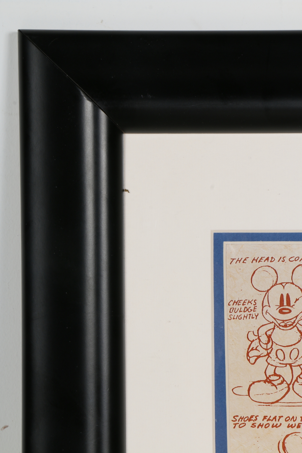 Mickey Mouse Sketches Framed Offset Lithograph