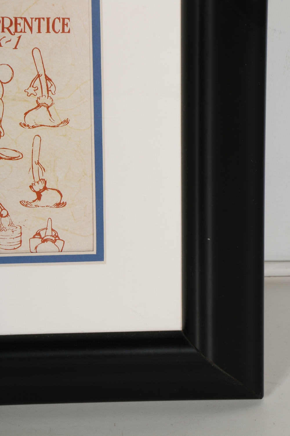 Mickey Mouse Sketches Framed Offset Lithograph