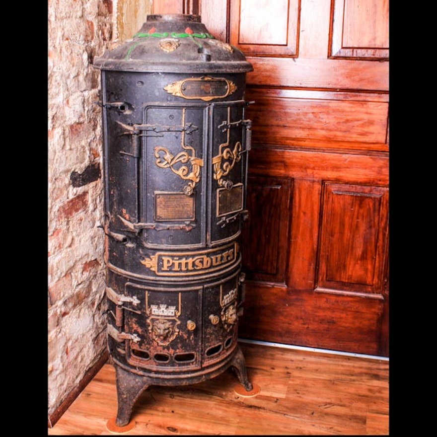 Early 20th Century Cast Iron Pittsburgh Bungalow Water Heater