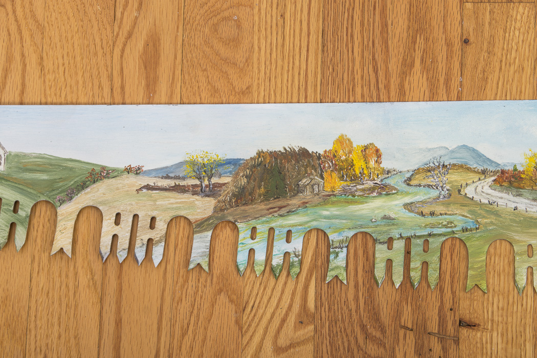 Vintage Hand-Painted Two Man Hand Saw