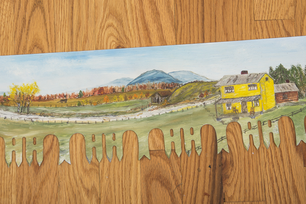 Vintage Hand-Painted Two Man Hand Saw