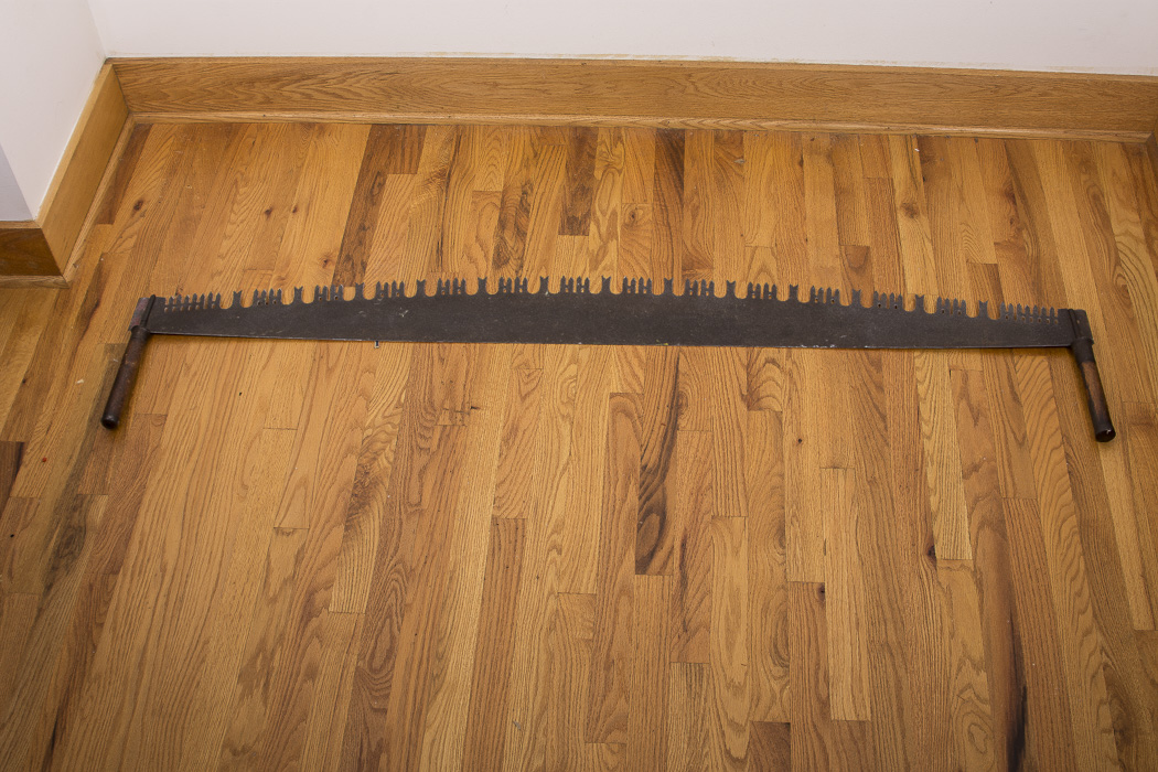 Vintage Hand-Painted Two Man Hand Saw