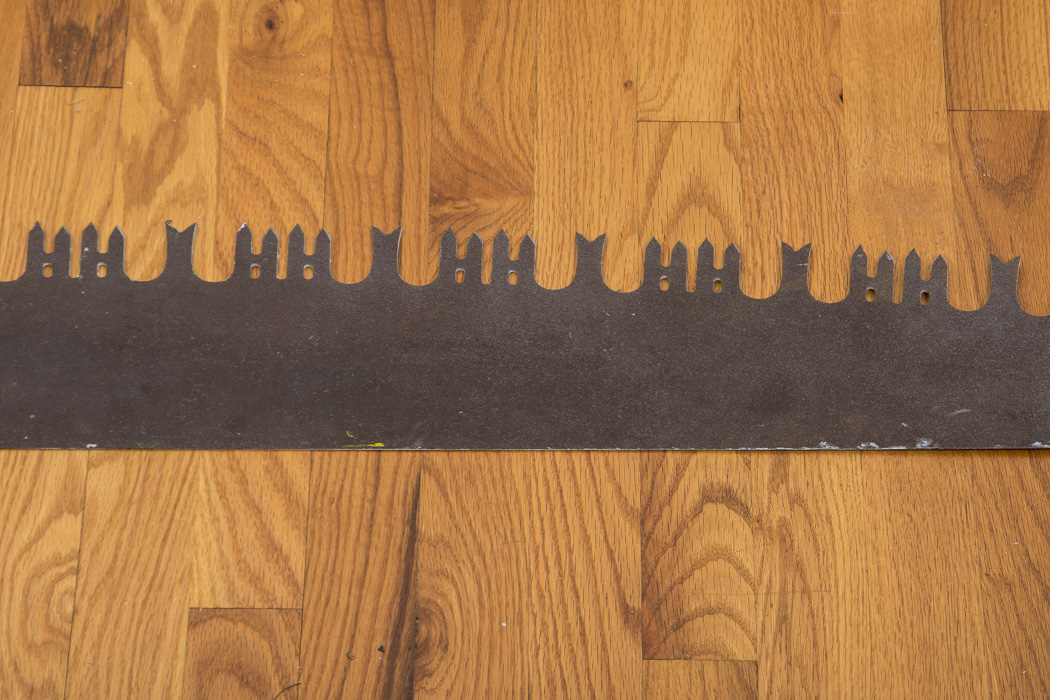 Vintage Hand-Painted Two Man Hand Saw