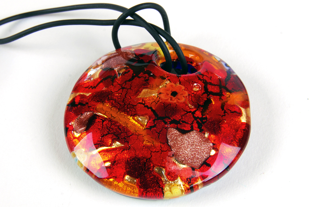 Laurel Burch Earrings, Murano Glass Necklace and Black and Red Jewelry