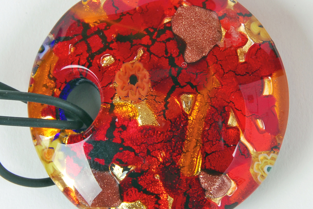 Laurel Burch Earrings, Murano Glass Necklace and Black and Red Jewelry