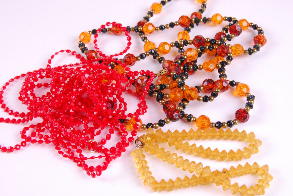 Laurel Burch Earrings, Murano Glass Necklace and Black and Red Jewelry