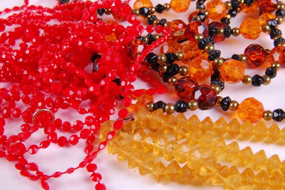 Laurel Burch Earrings, Murano Glass Necklace and Black and Red Jewelry