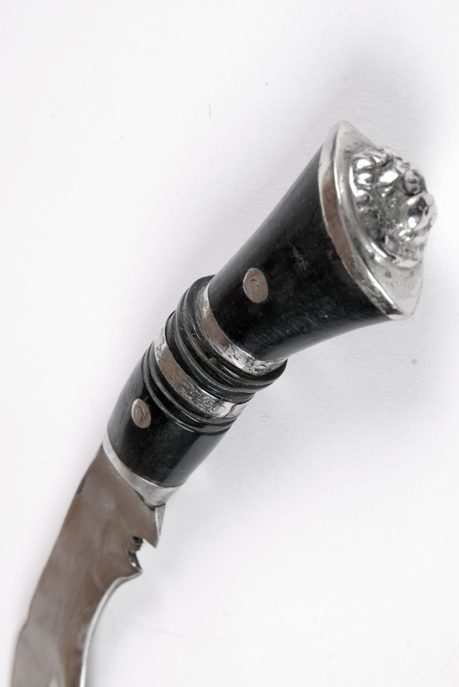 Indian Kukri Knife with Karda and Chakmak in Leather Sheath