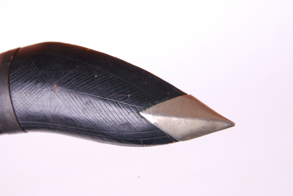 Indian Kukri Knife with Karda and Chakmak in Leather Sheath