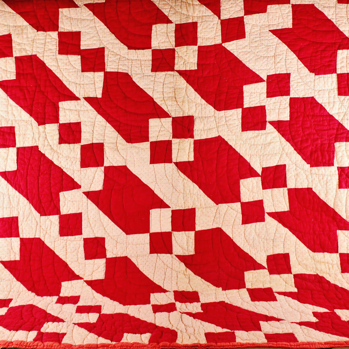 Hand Stitched "Divided Highway" Quilt