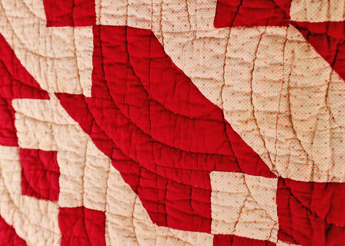 Hand Stitched "Divided Highway" Quilt