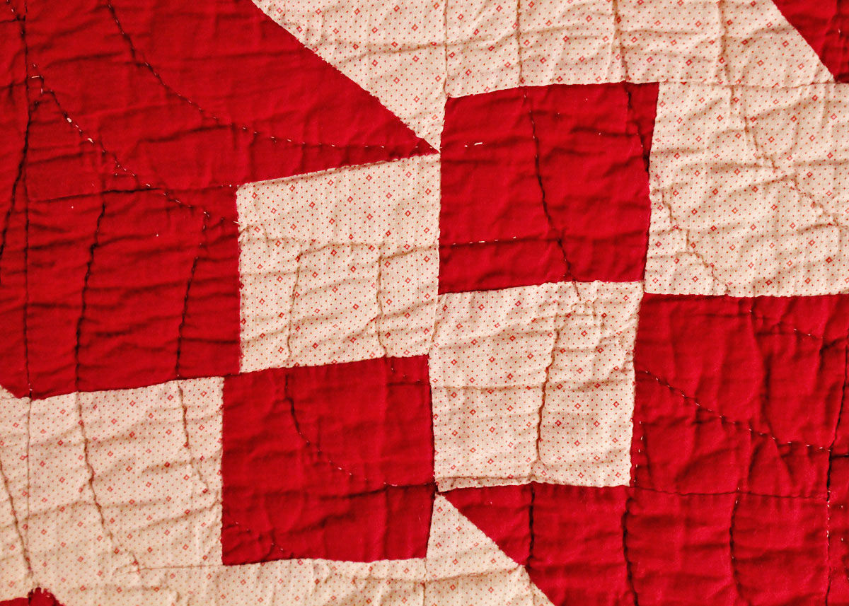 Hand Stitched "Divided Highway" Quilt