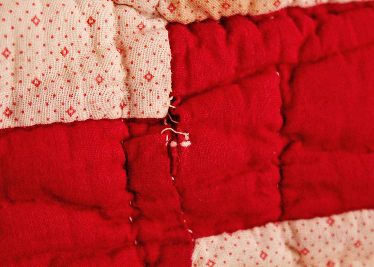 Hand Stitched "Divided Highway" Quilt