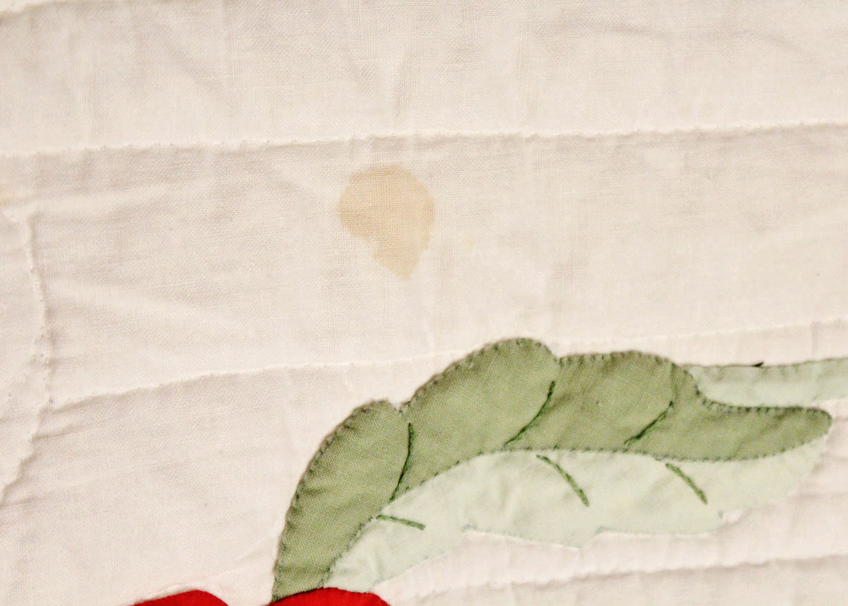 Hand Stitched "Rose" Applique Quilt