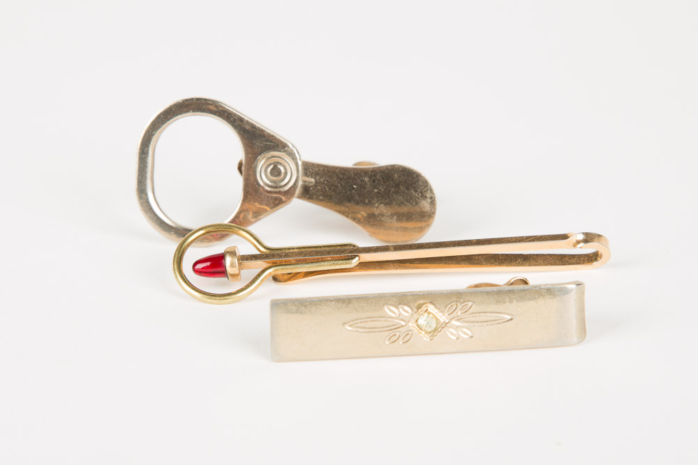 Group of Men's Costume Jewelry with Stones