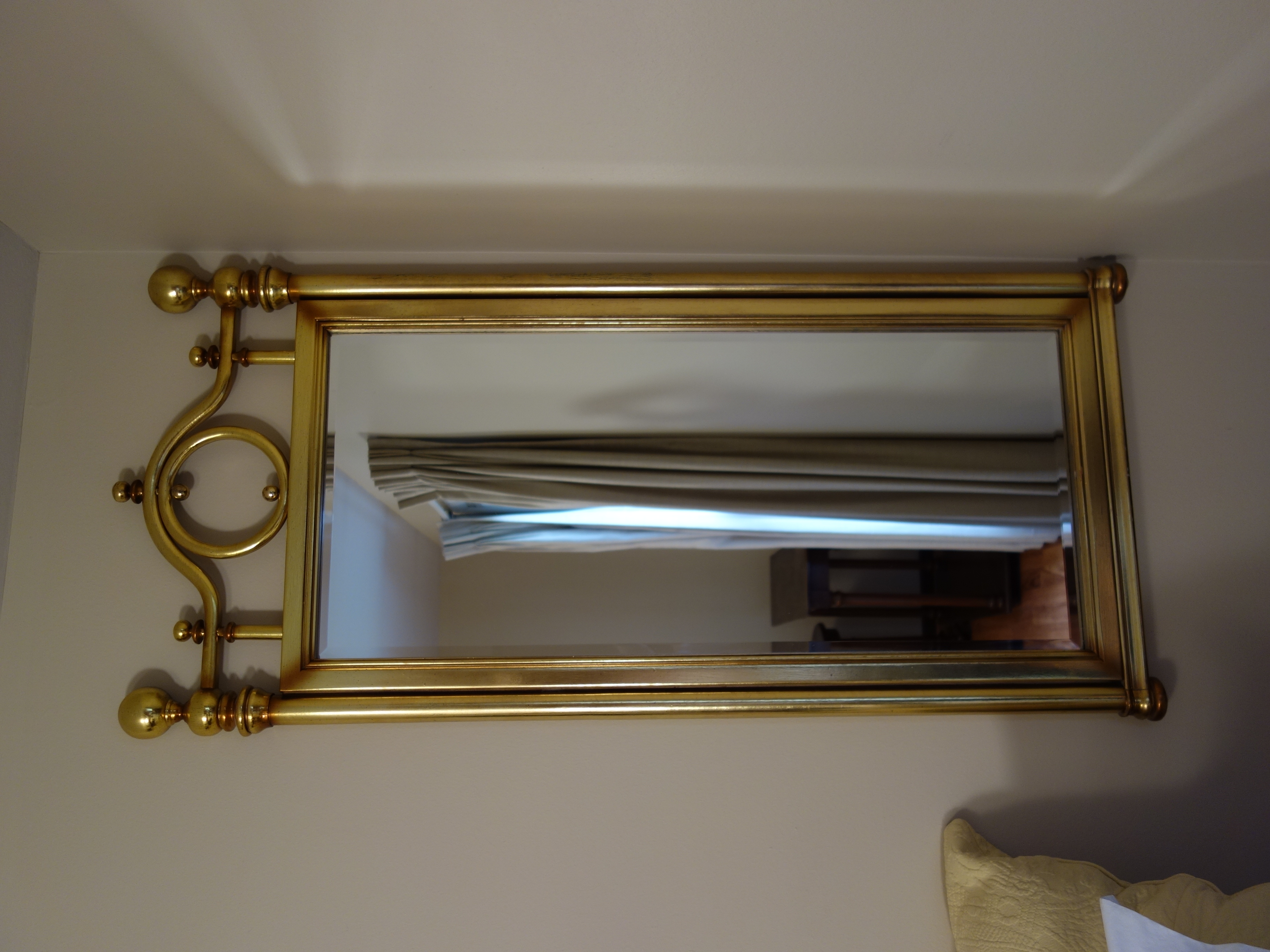 Traditional Style Brass Wall Mirror