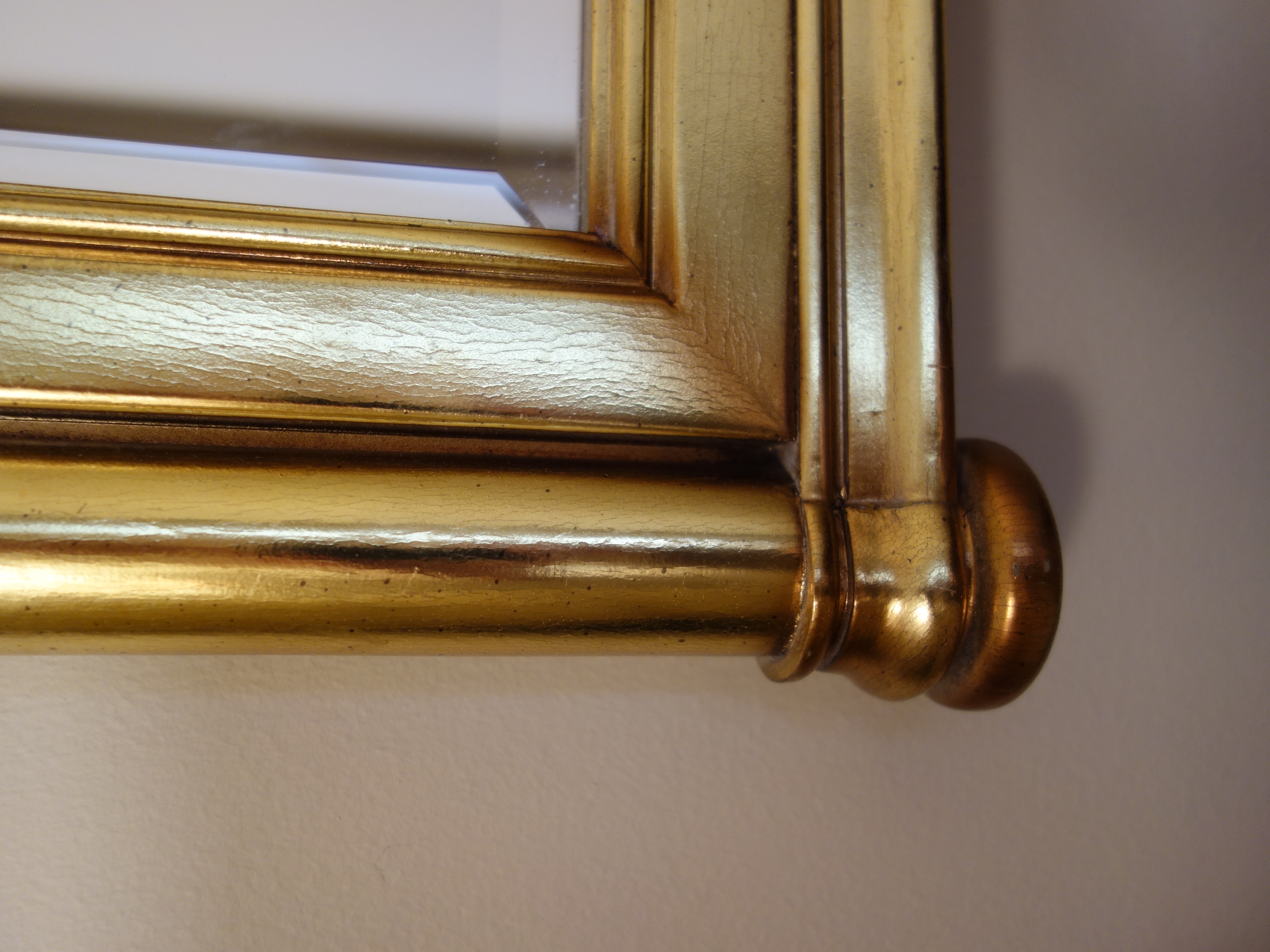 Traditional Style Brass Wall Mirror