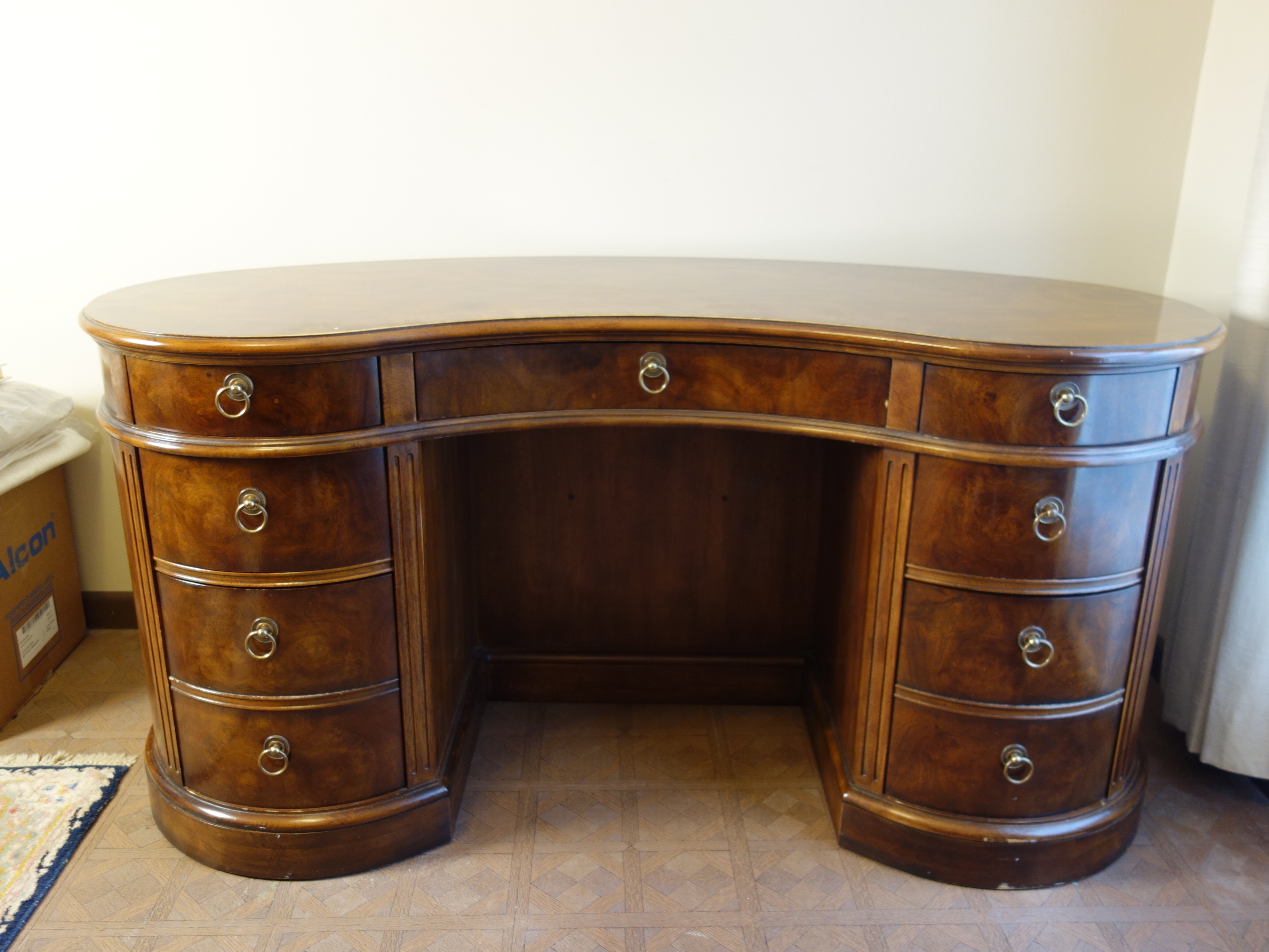 Vintage Kidney Shape Heritage Desk