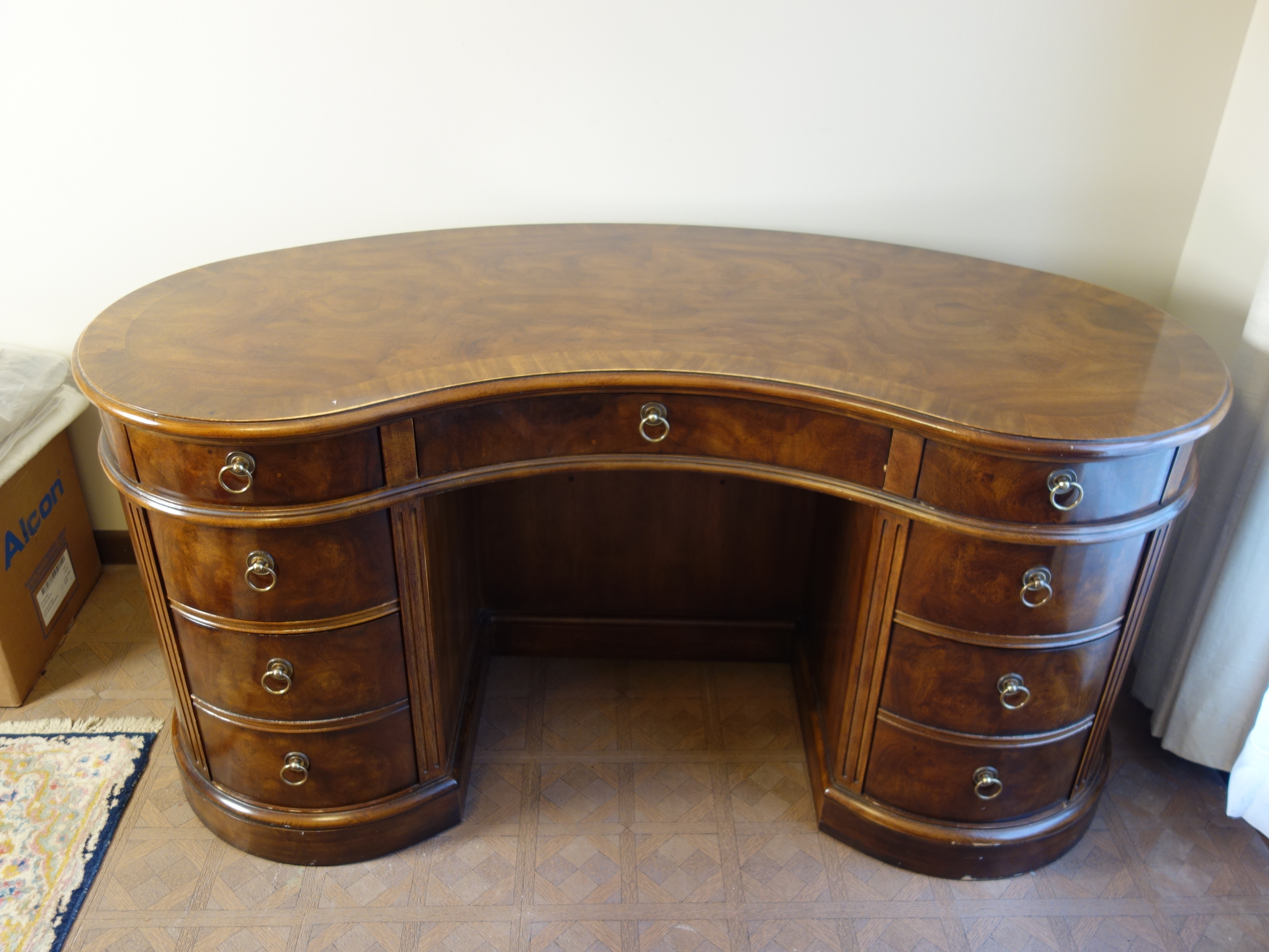 Vintage Kidney Shape Heritage Desk