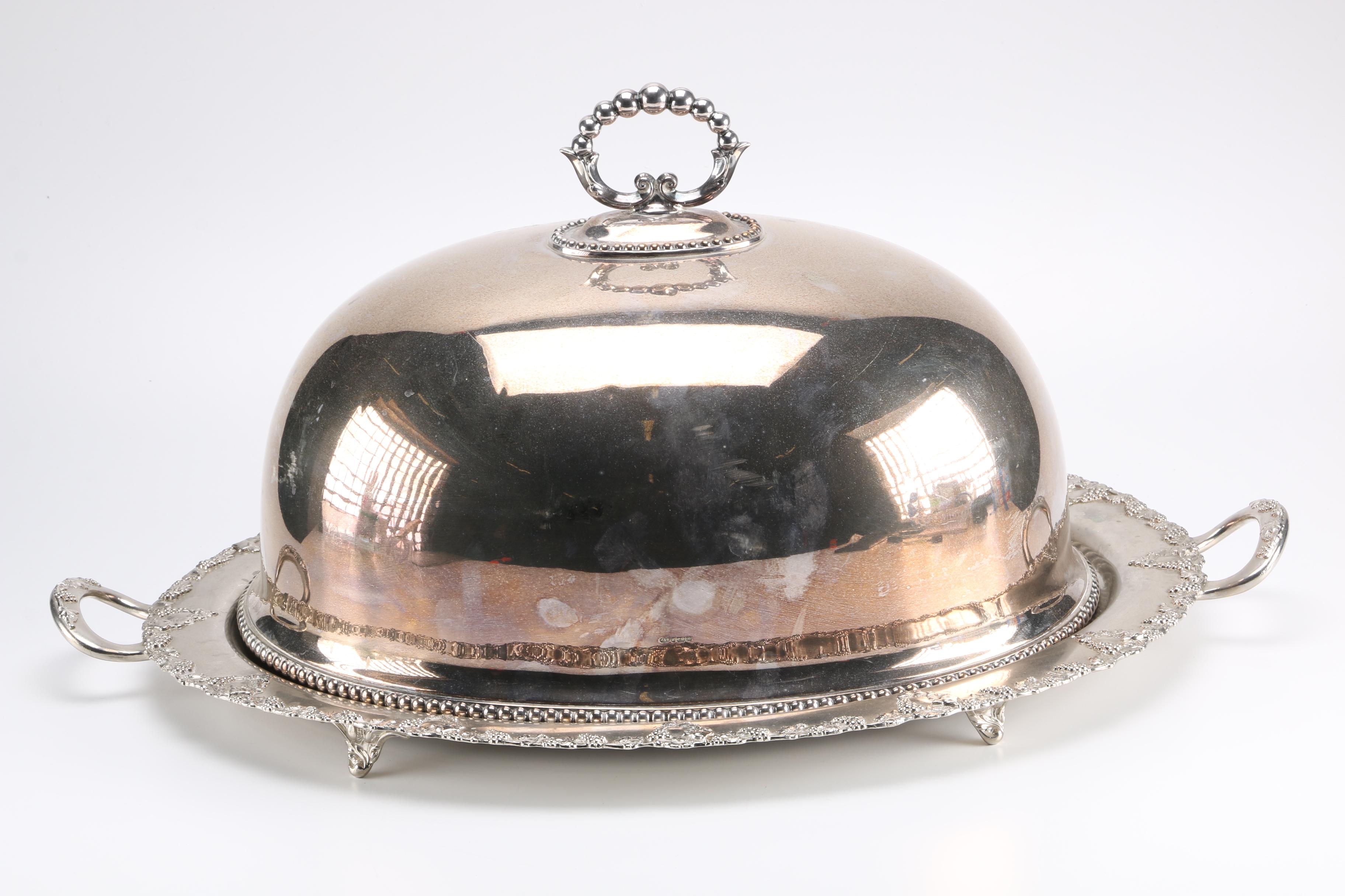 Lawrence B. Smith Company and Roberts & Belk Plated Silver Turkey Platter