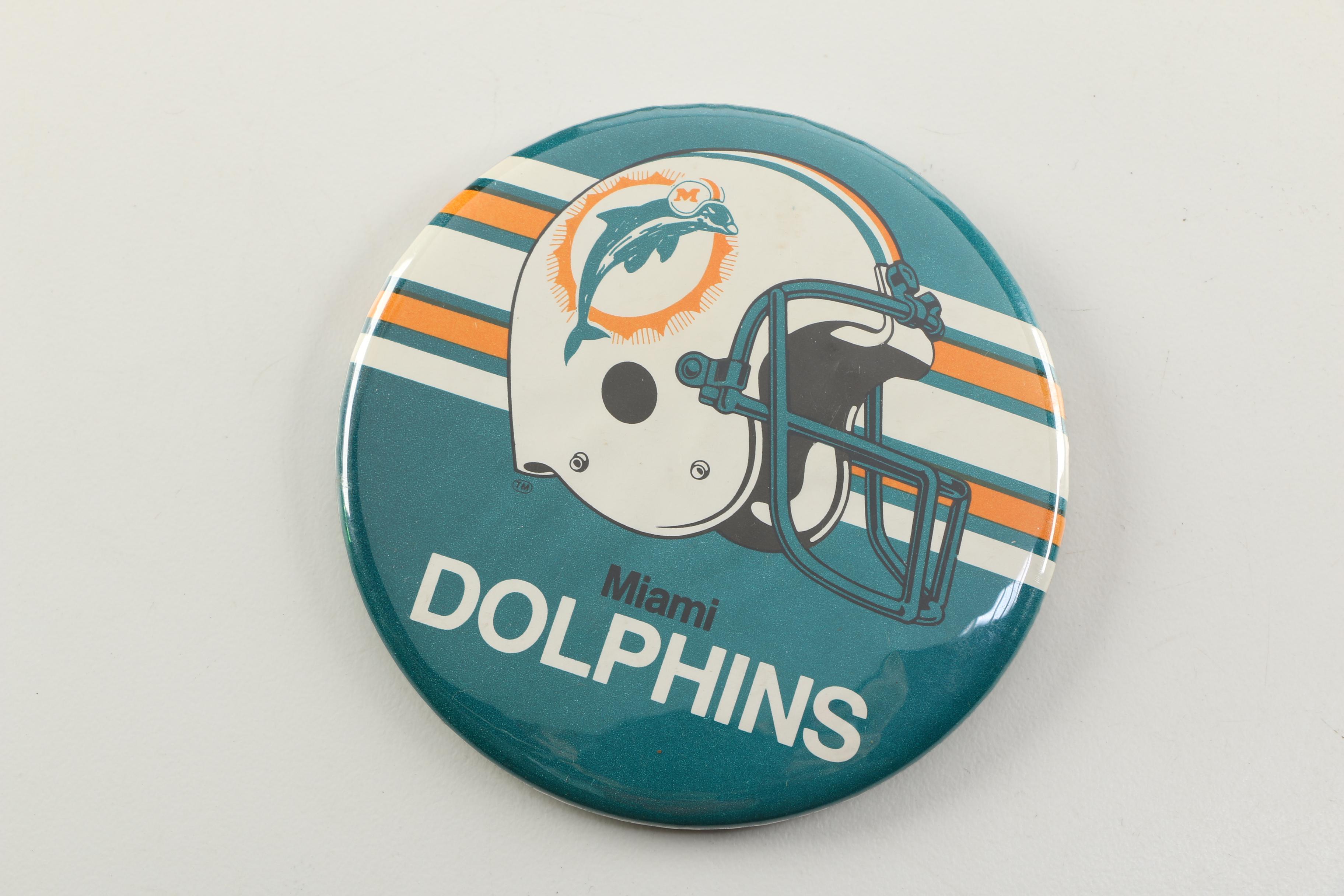 Miami Dolphins Pins and Scarf