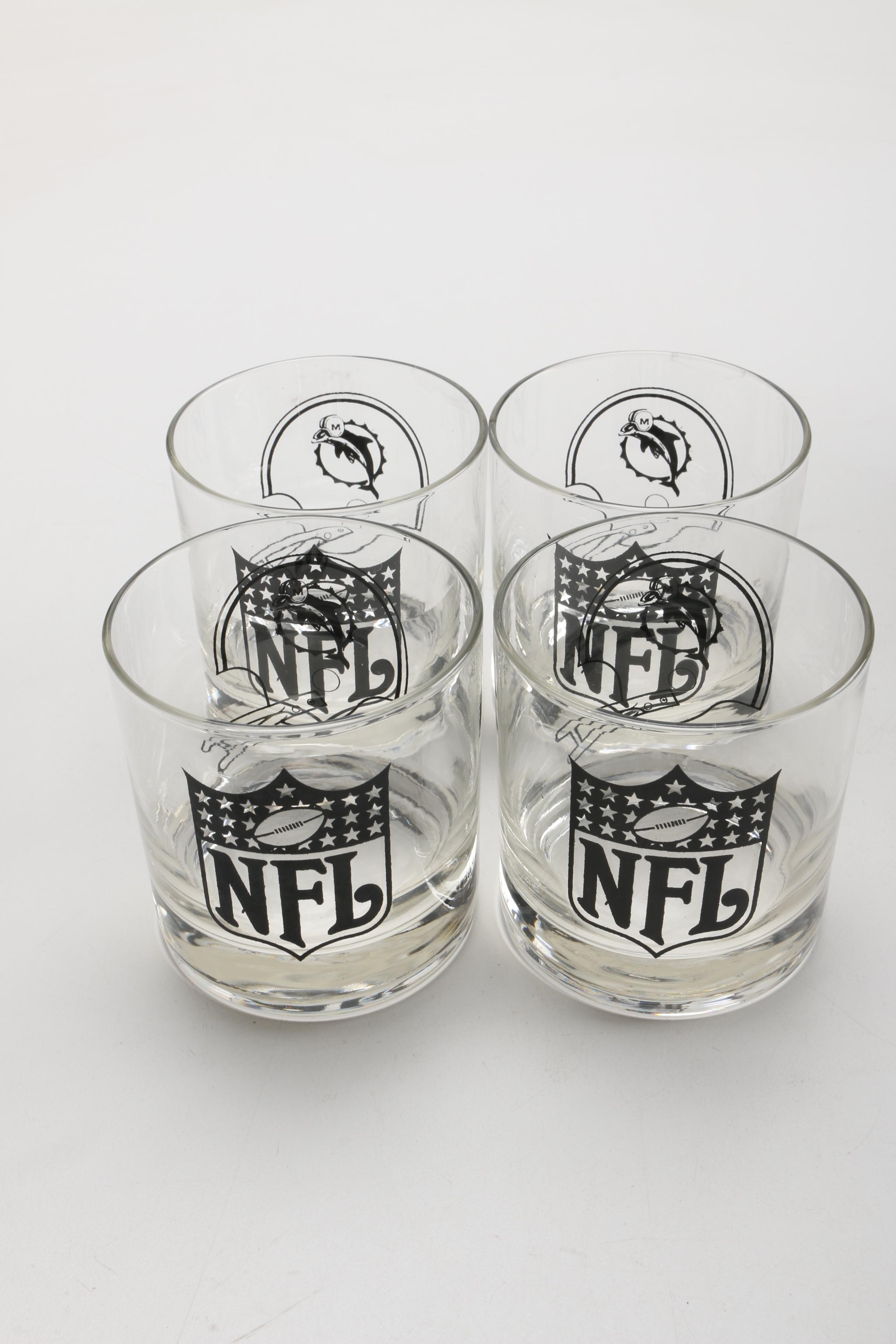 Miami Dolphin Glassware