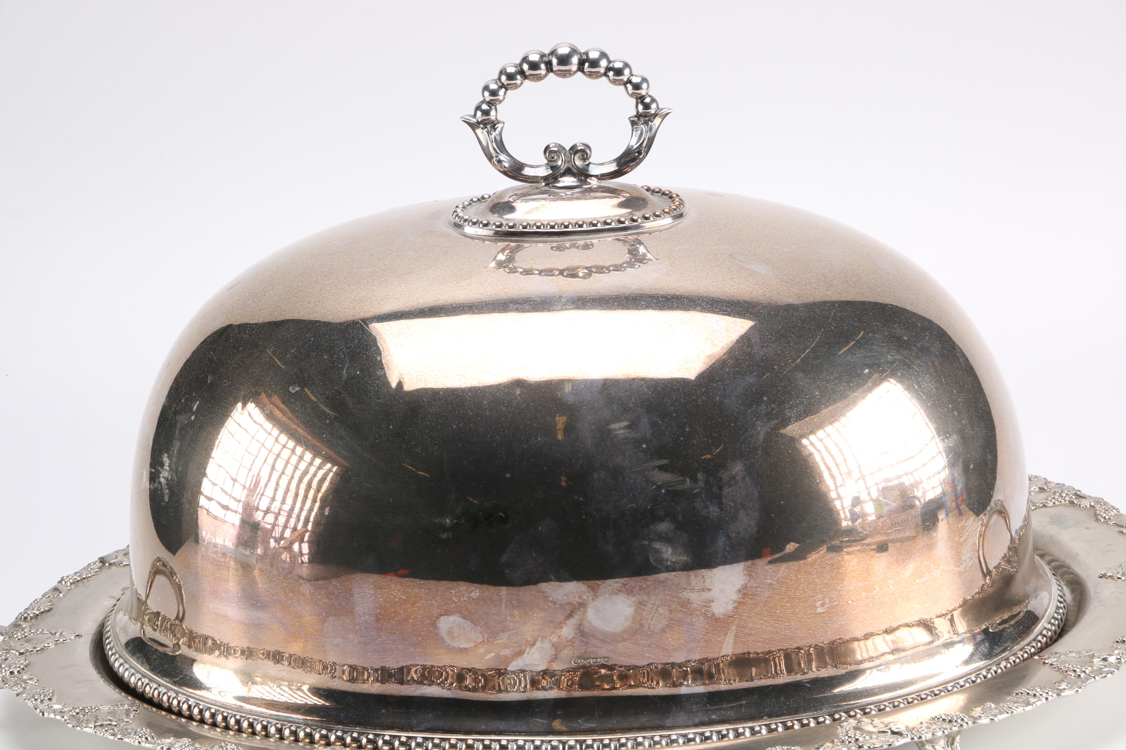 Lawrence B. Smith Company and Roberts & Belk Plated Silver Turkey Platter