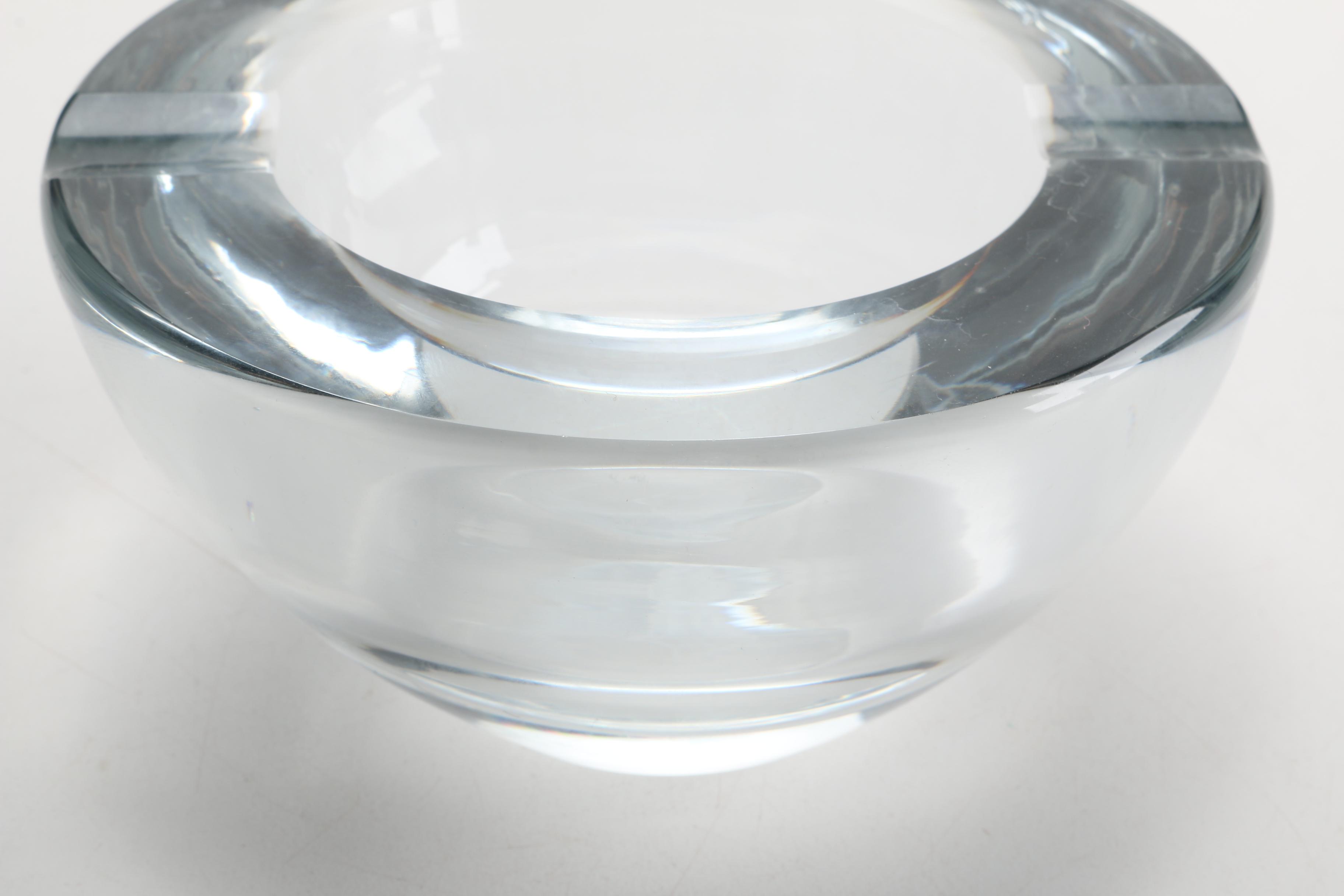 Mid-Century Kosta Glass Cigar Ash Receiver