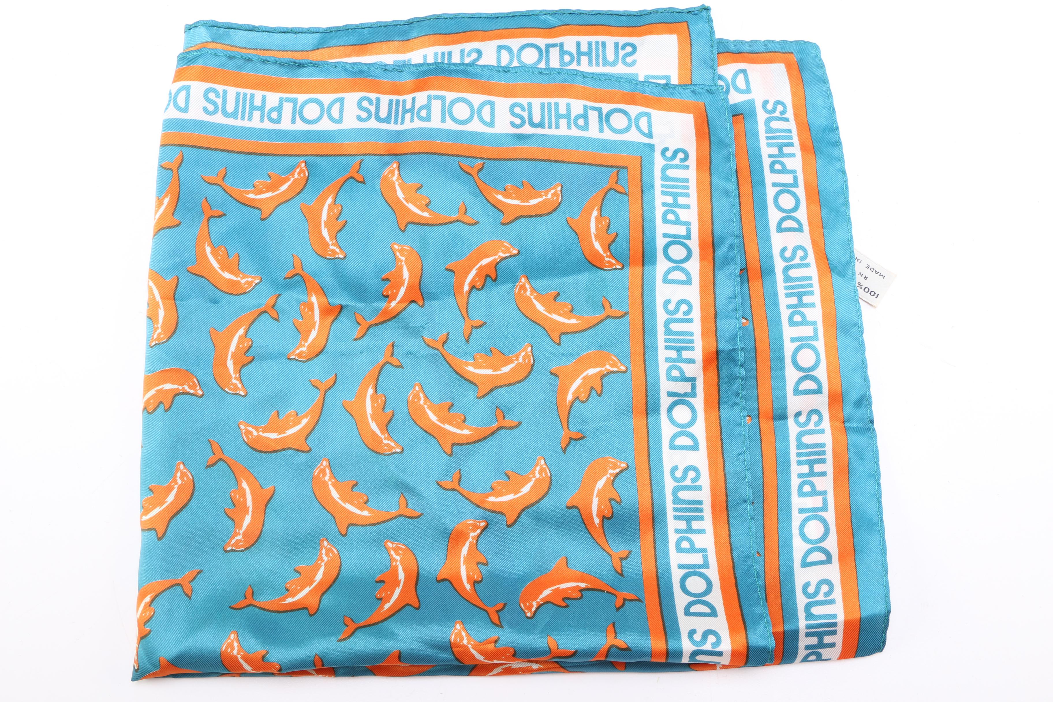 Miami Dolphins Pins and Scarf