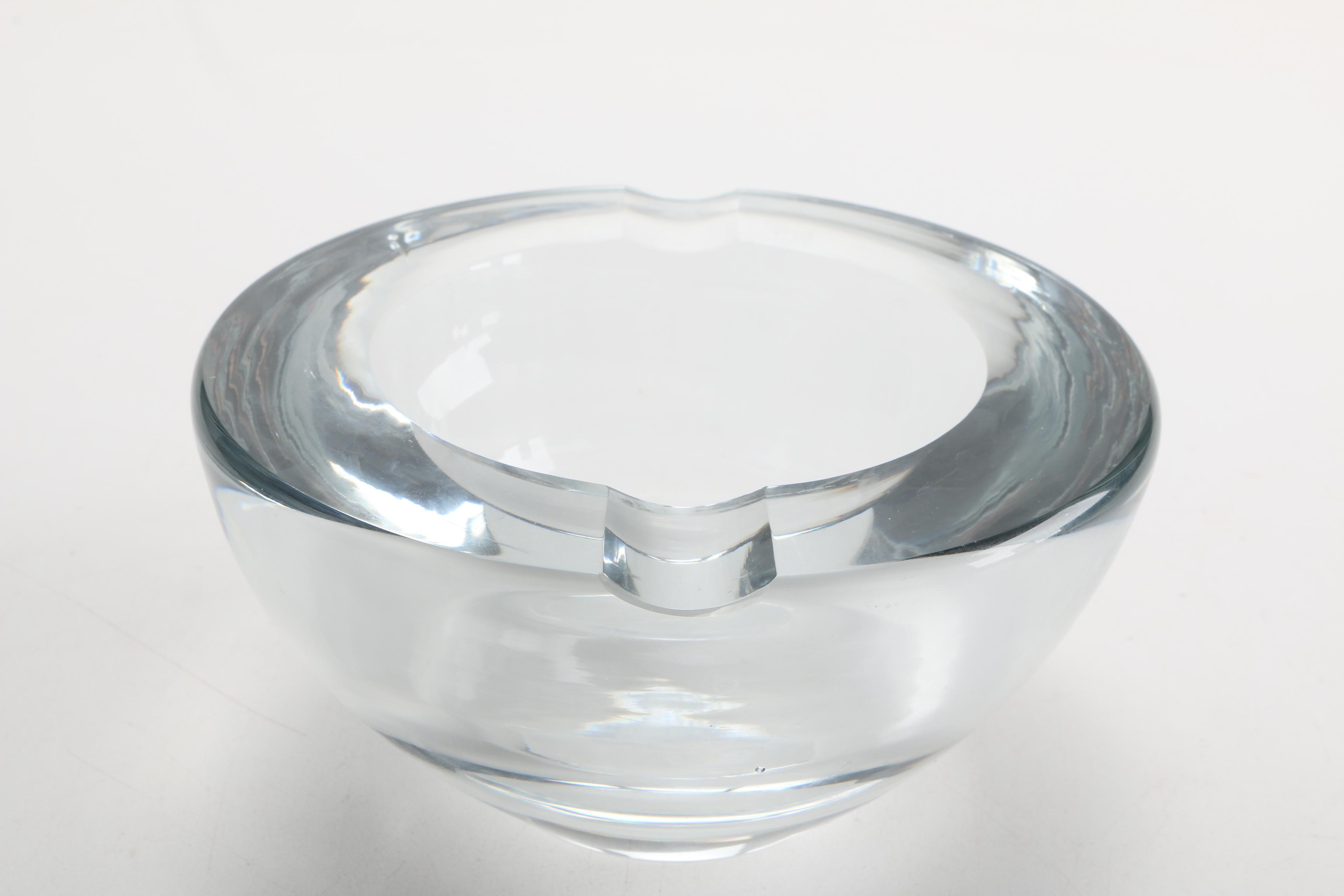 Mid-Century Kosta Glass Cigar Ash Receiver