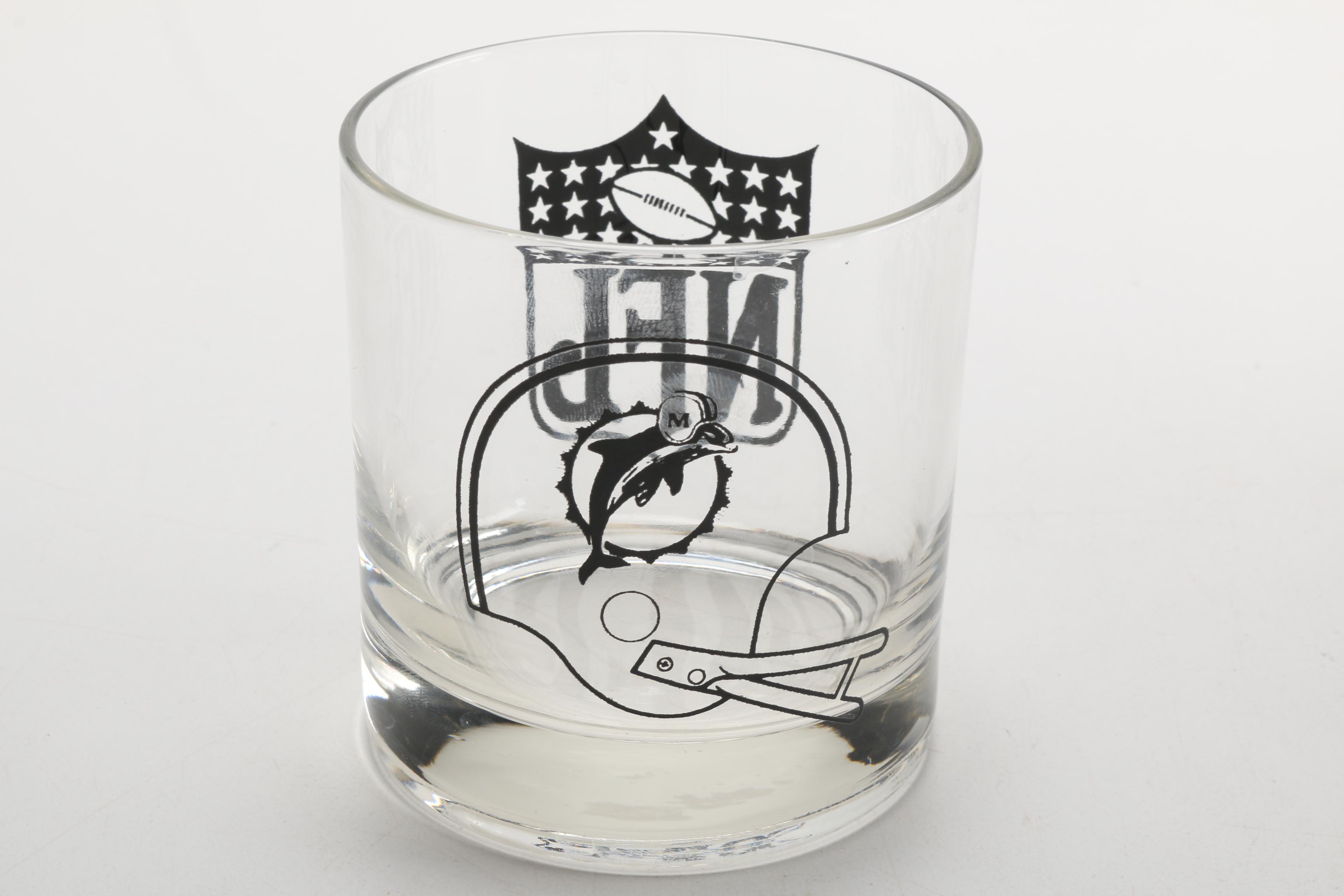 Miami Dolphin Glassware