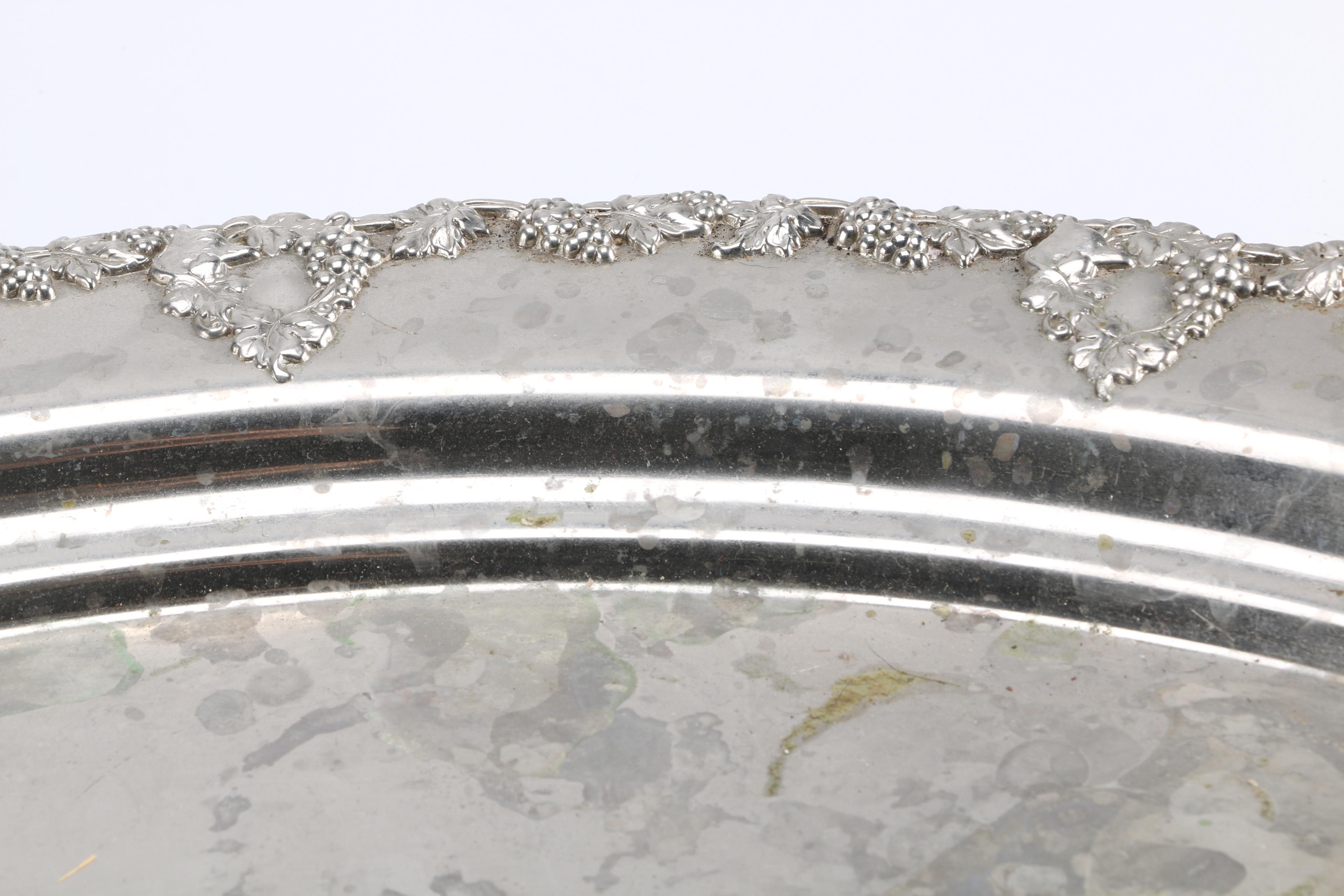 Lawrence B. Smith Company and Roberts & Belk Plated Silver Turkey Platter