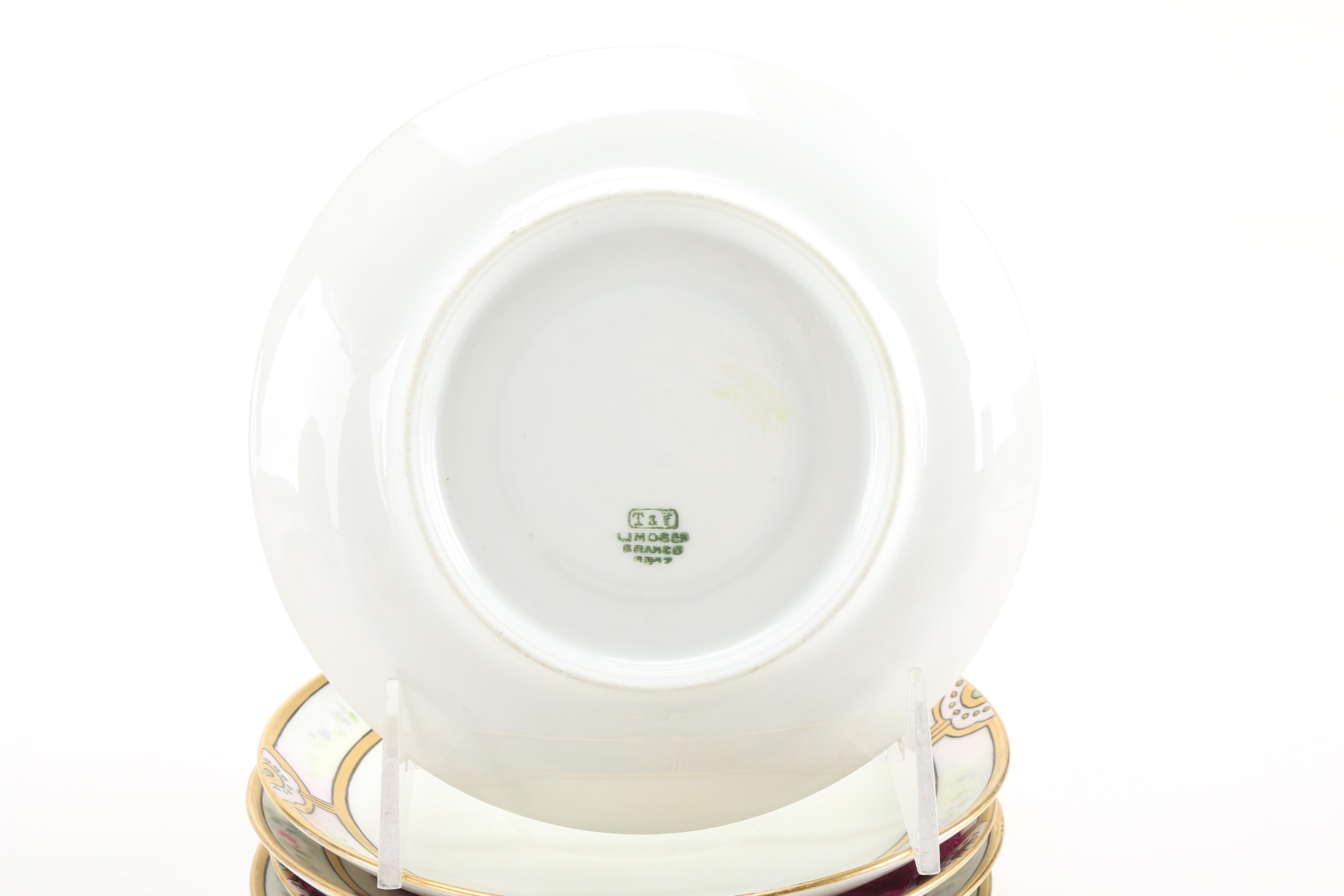 Jaeger & Co. Bavaria and Tressemann & Vogt Limoges Porcelain Serviceware
