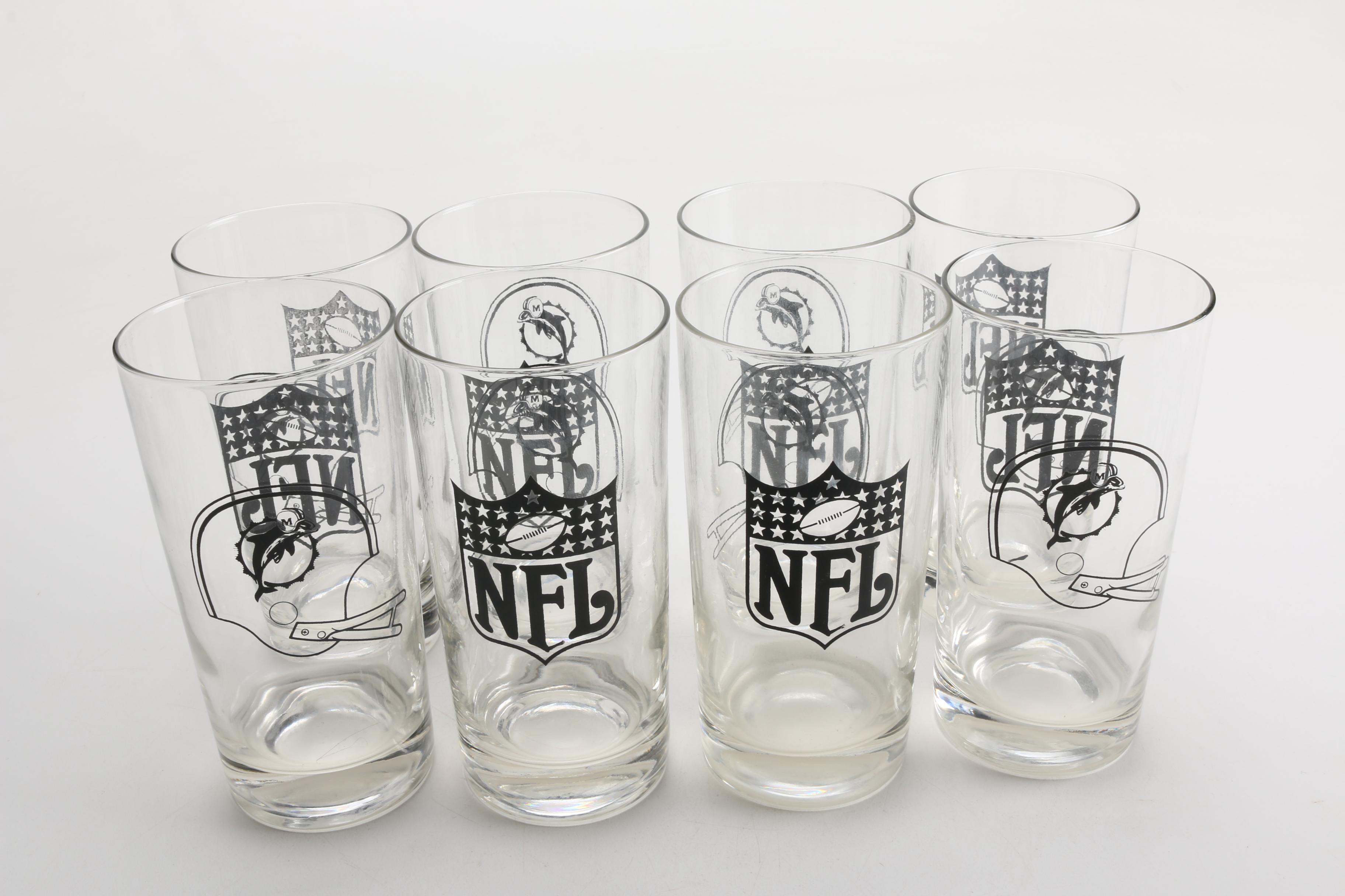 Miami Dolphin Glassware