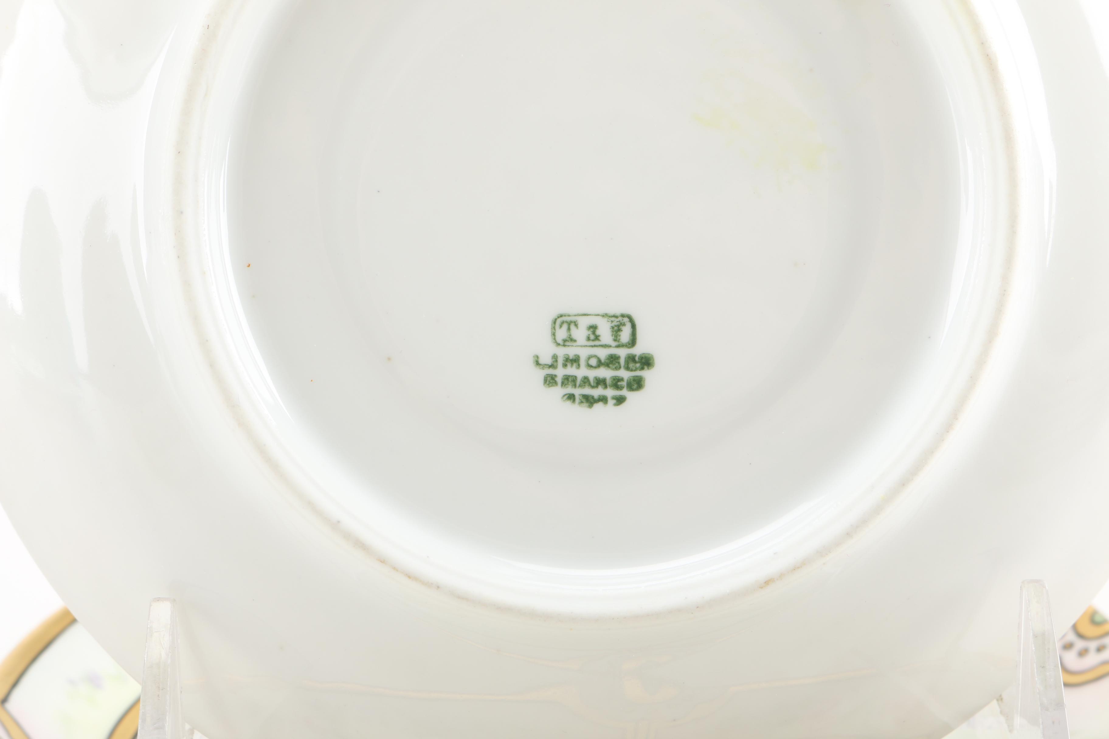 Jaeger & Co. Bavaria and Tressemann & Vogt Limoges Porcelain Serviceware