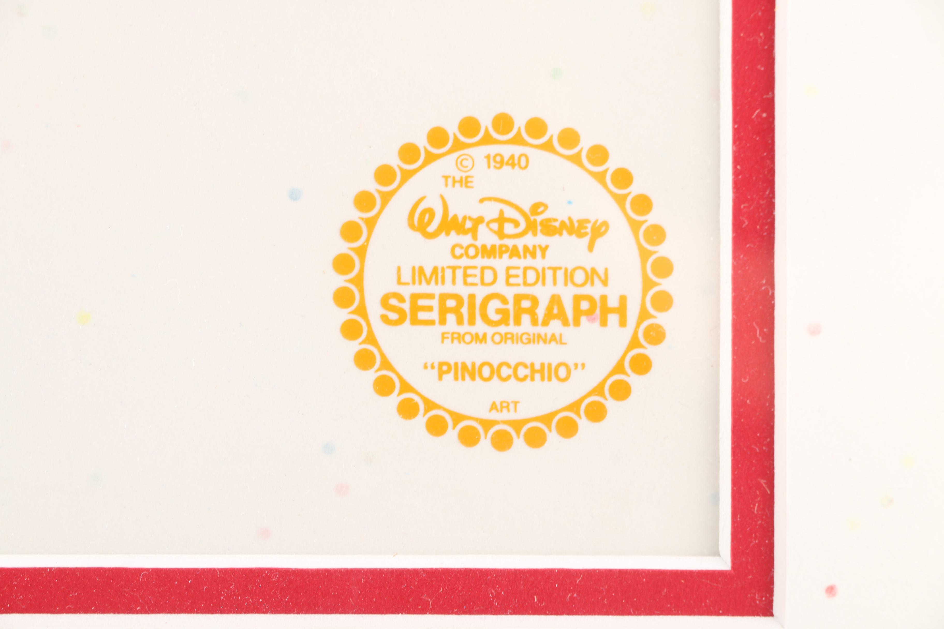 Limited Edition Serigraph of Pinocchio