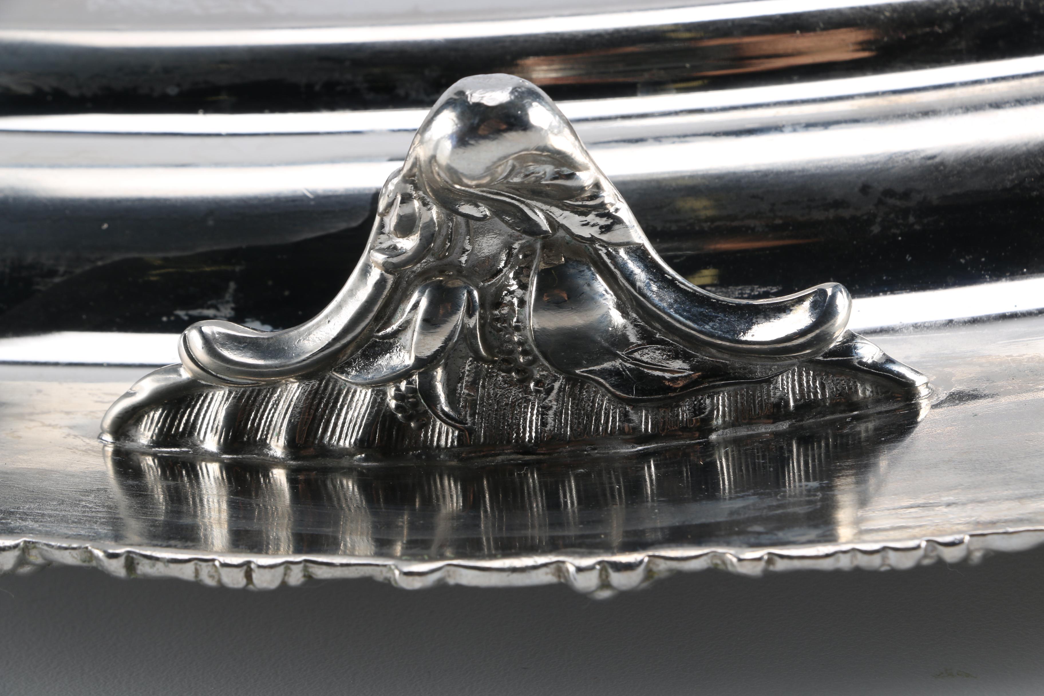 Lawrence B. Smith Company and Roberts & Belk Plated Silver Turkey Platter