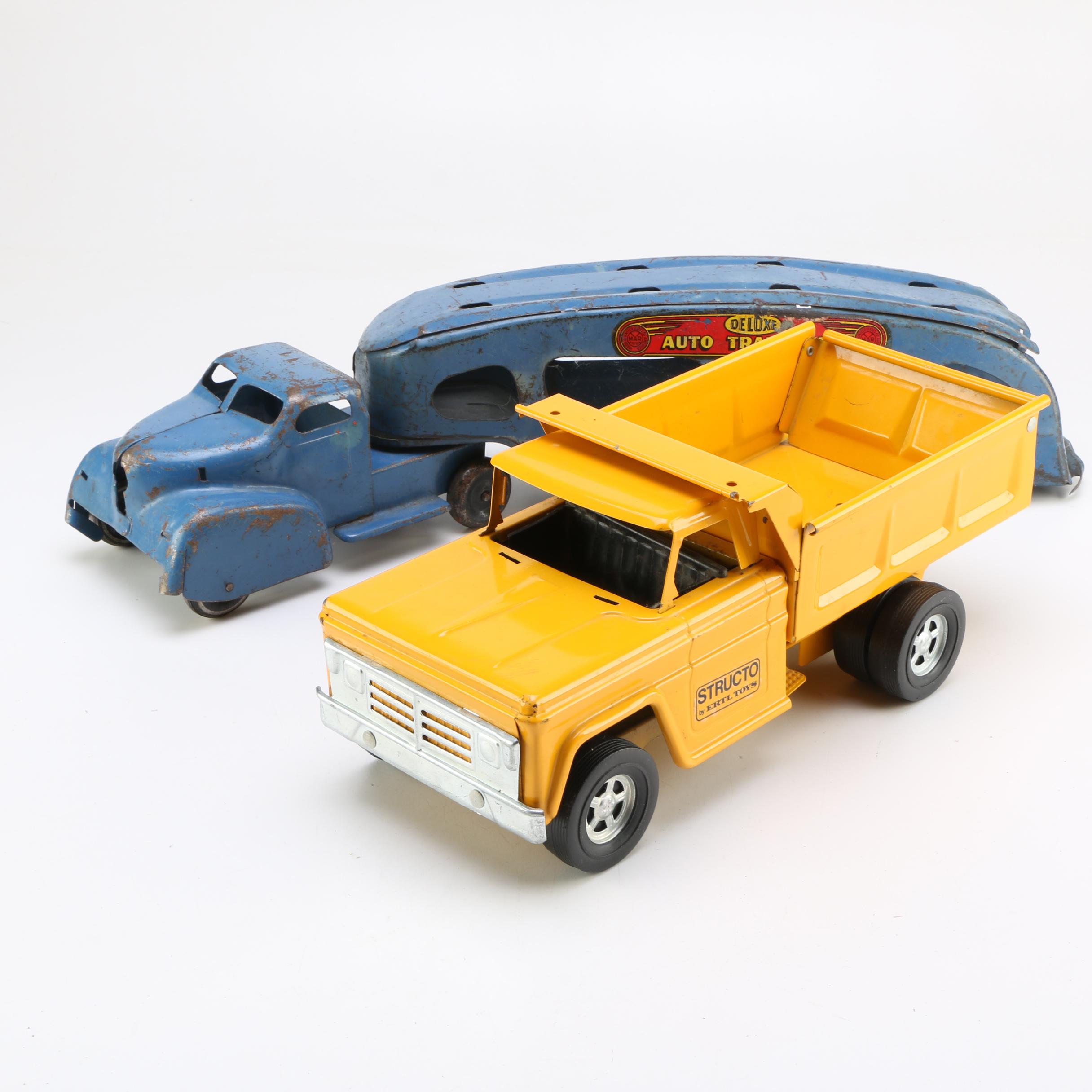 Vintage Pressed Metal Toy Trucks