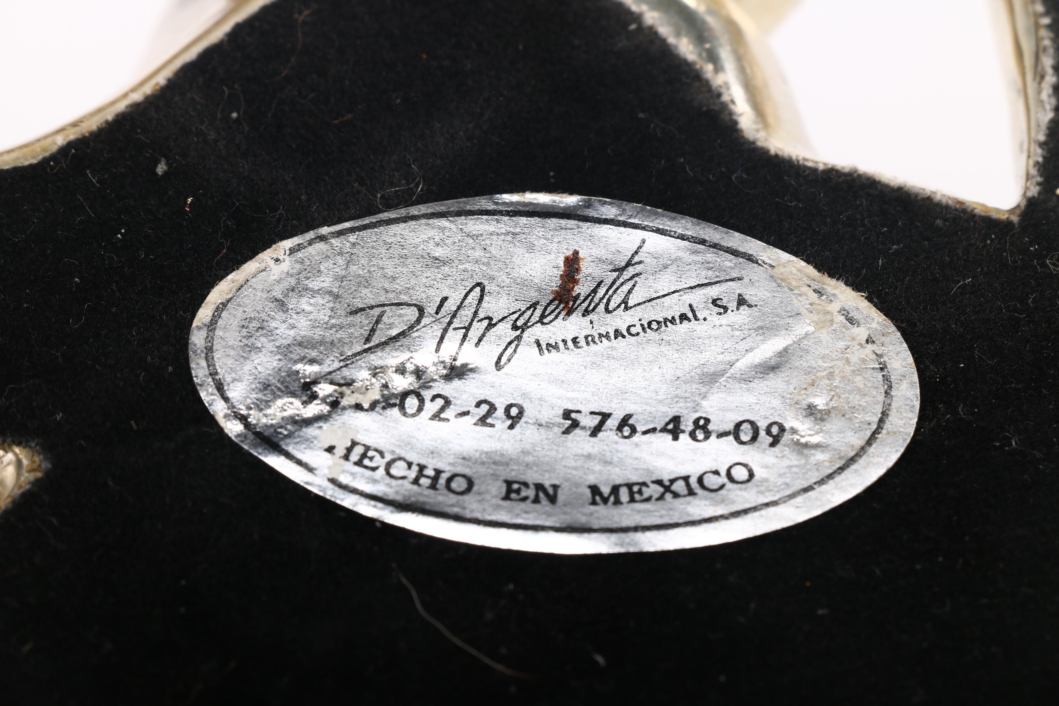 D'Argenta International Gold Tone Dog Statue